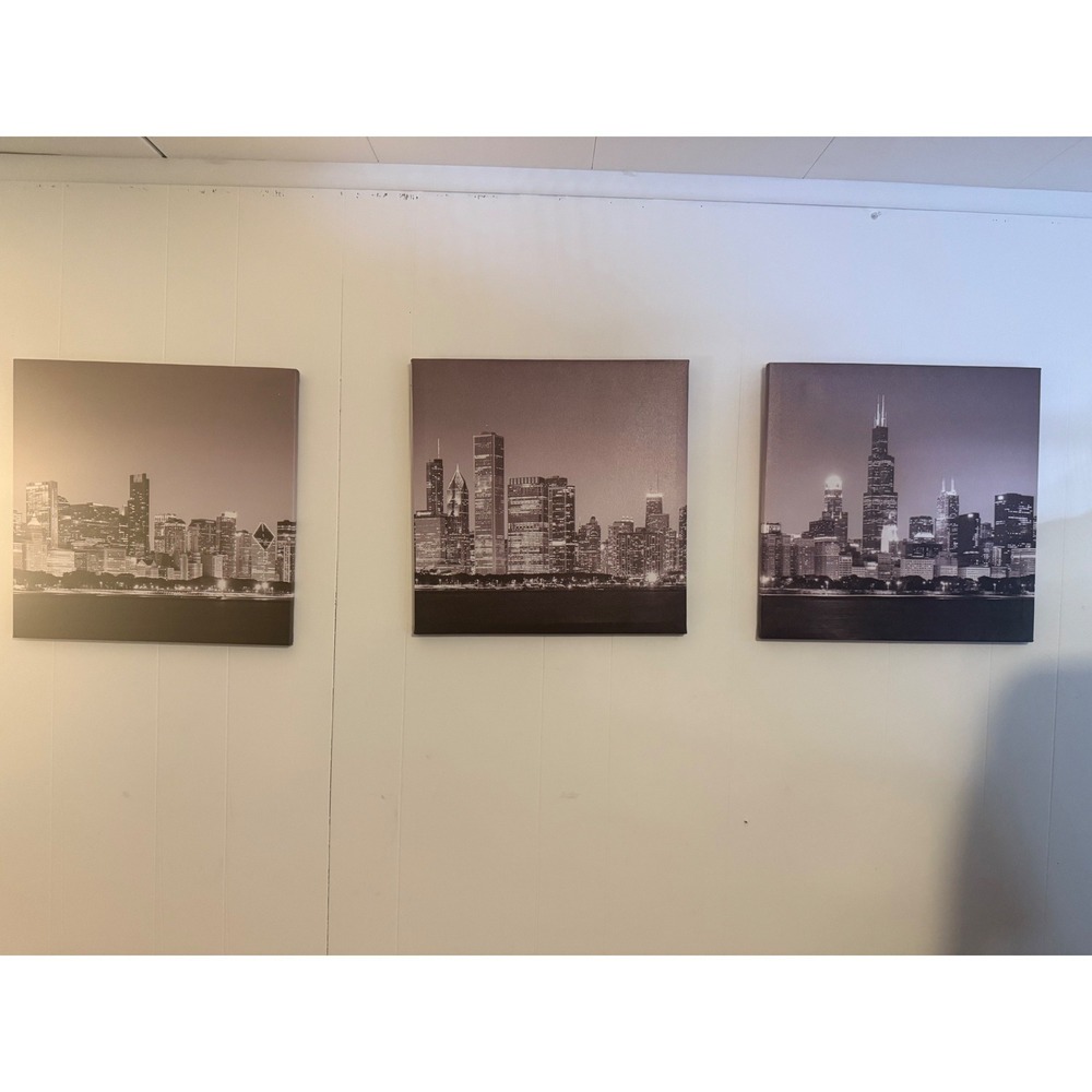 Chicago Skyline 3 Piece Print
